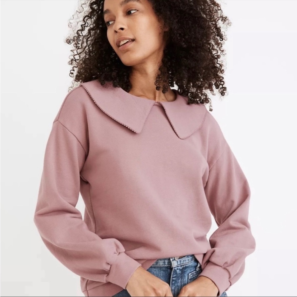 Madewell (Re)sourced Cotton Collared Sweatshirt